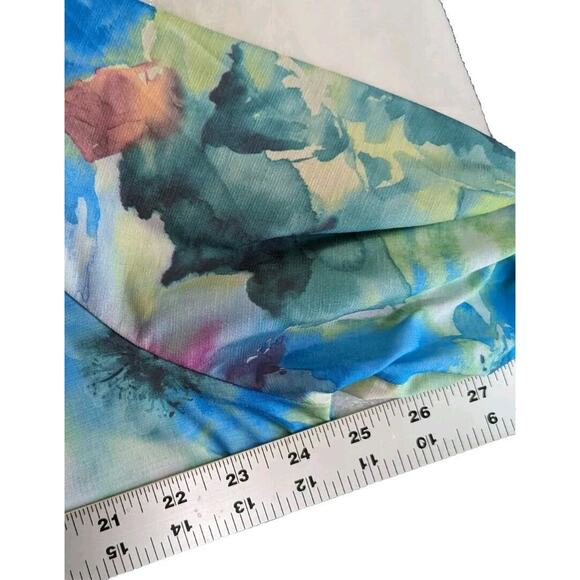 Sew In Love Watercolor Floral Print Dress Stretchy Long Sleeve Wmns 3X worn Once - Picture 4 of 9